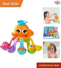 Image of Tomy 7 in 1 Activity Octopus - Educational Baby Bath Toy for Fun Water Play
