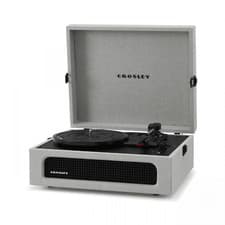 Image of Crosley Voyager Bluetooth Turntable Portable Vinyl Record Player Vintage Grey