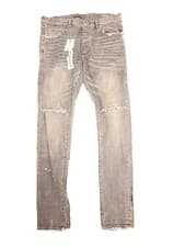 Image of Purple Brand Jeans Size 32 Men’s Black Overspray Ripped Slim Fit Jeans 