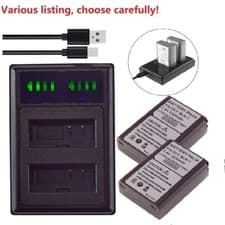Image of BCN-1 BLN-1 Battery or charger for Olympus PEN-F OM-D EM1 EM5 OM-D e-M5 Mark II