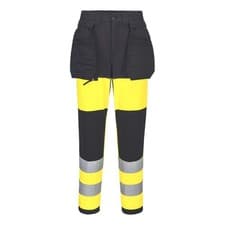Image of Hi Vis Trouser Portwest CD847 WX2 Eco Women Stretch Eco Friendly Safety Workwear