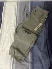 Image of essentials dark oatmeal joggers size m