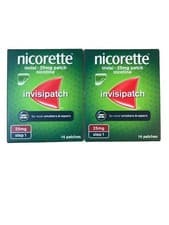 Image of Nicorette Invisi . 25mg Patch - 14Count. Pack Of 2. Exp: 07/2028