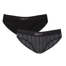 Image of Reebok Womens Ash 2 Pack Briefs Brazillian