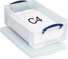 Image of Really Useful Plastic Storage Box 12 Litre Clear
