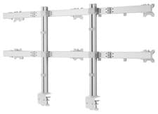 Image of Six Monitor Dual Column Monitor Mount with Crossbar, up to 32" - 6-MONITOR-ARM-A