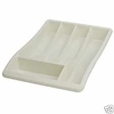 Image of 5 COMPARTMENT CUTLERY TRAY ORGANISER TIDY HOLDER STORAGE INSERT DRAWER KITCHEN