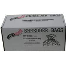 Image of 100 Fellowes Shredder Waste Bags +Free Next Working Delivery