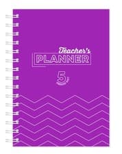 Image of Silvine A5 Teacher's Academic Planner & Record with Durable A5, Purple