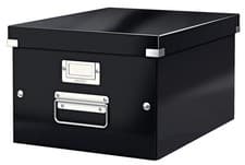 Image of Leitz A4 Storage Box, Click and Store Range 60440095 - Medium, Black Black Mediu