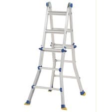 Image of Werner Combination Ladder 2.94m Aluminium 3 IN 1 Stepladder Multi Purpose