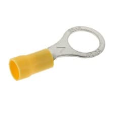 Image of Yellow 10mm (3/8") Ring Terminal - Pack of 50