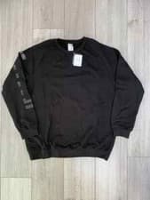Image of WOLFORD BLACK LOGO SWEATER PULLOVER COTTON BLEND SIZE M UK 12-14 NEW VERY RARE