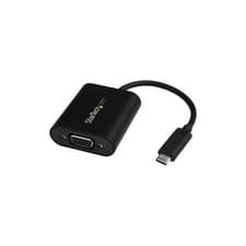 Image of StarTech USB-C to VGA Adapter - with Presentation Mode Switch - 1920x1200