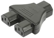 Image of 1 x IEC Connectors Select Type From Menu IEC Plugs Sockets Splitters IEC Mains
