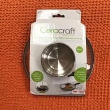 Image of Ceracraft Aroma Glass Lid 20cm Slow Releases Liquids Frying Pans Saucepans Pots
