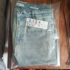 Image of Firetrap mens straight jeans 32R, Light wash Rom Sn00