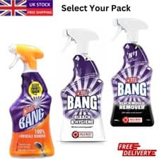 Image of Cillit Bang Black Mould Remover Spray, Limescale Dirt, Bleach & Hygiene Cleaner