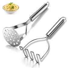 Image of Potato Masher Stainless Steel Heavy Duty Mash Potatoes Masher Kitchen Tool