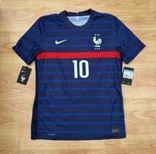Image of Brand New Nike Men’s France 20/21 Home Shirt Vaportknit Player Version M Mbappe