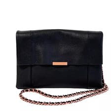 Image of Ted Baker PARSON soft Leather cross body bag in Black