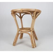 Image of Rattan Table Coffee Table Side Table Garden DION 16x20 Inches