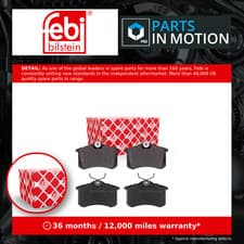 Image of Brake Pads Set Rear 16488 Febi 1E0698451 1JD698451 1J0698451 1J0698451B 23554