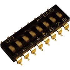 Image of APEM IKH0403000 SMD DIP Switch RM 1.27mm 4 Pole