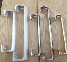 Image of 1 X Cranked Oval Grip Door Pull Handle Off Set Handle