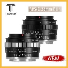 Image of TTArtisan 23mm F1.4 APS-C Manual Focus Lens for Nikon M43 Sony Fuji Camera