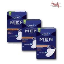 Image of Tena Men Level 3 Absorbent Protector 3 Packs of 16 (48 Total) Incontinence Pads