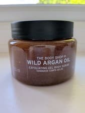 Image of The Body Shop Wild Argan Oil Exfoliating Gel Body Scrub, 250ml Discontinued New