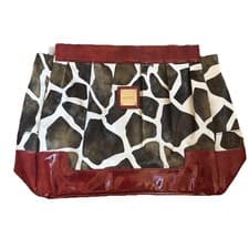 Image of Miche Prima Lexi Large Purse Bag Red Faux Leather, Giraffe Print Shell