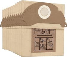 Image of 10 Pack Brown Paper Dust Bags for Kärcher WD2 Replacement Vacuums