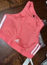 Image of ADIDAS AEROREADY TRAINING BRA DEEP PINK BNWT WLS (Light Support) BRA SIZE LAC