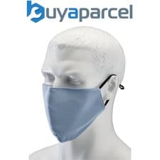 Image of Draper 94702 Light Fabric Reusable Face Masks, Blue (Pack of 2)