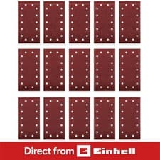Image of Einhell x15 Sanding Sheets 230x115mm K40 K80 K120 Sander Replacements 15 Pieces