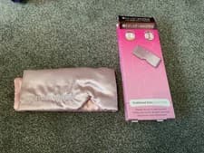 Image of Brushworks Cushioned Satin Sleep Mask Pink NEW