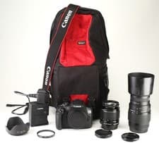 Image of Canon EOS 2000D DSLR & 18-55 & Sigma 70-300 Kit Refurbished +12Month Guarantee.