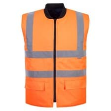 Image of Portwest Hi-Vis Reversible Bodywarmer Reflective S469