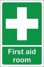 Image of First aid room Safety sign 