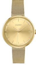 Image of Hugo Ladies Crush Gold Dial Mesh Strap Watch RRP £169 FREE POSTAGE