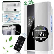 Image of 2.2L Large Dehumidifier Portable Quiet Home Air Dryer for Mould Moisture Damp