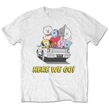 Image of BT21 Here We Go Logo T Shirt M
