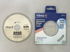 Image of Vitrex Diamond Blade Glass Tiles Mosaic Tile 110mm Wet Cutting Only 103417