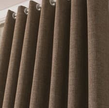 Image of STAREX Fully Lined Thermal BLACKOUT Curtains | Eyelet Heading | Light Coffee