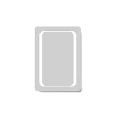 Image of Bathroom Mirror Wall Hung Mount LED Light Battery Illuminated 500 x 700mm