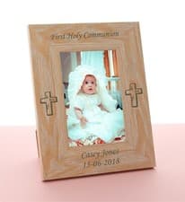 Image of Personalised First Holy Communion Engraved Photo Frame, Gift, Boy or Girl