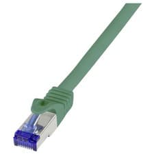Image of LogiLink C6A085S Network Cable CAT 6A S/FTP 7.50 m Green RJ45