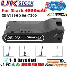 Image of 4000mAh 25.2V Lithium-Ion Power Pack Battery for Shark XBAT200 Cordless Vacuums